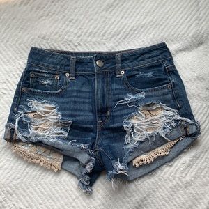 American Eagle High-Rise Festival Jean Shorts